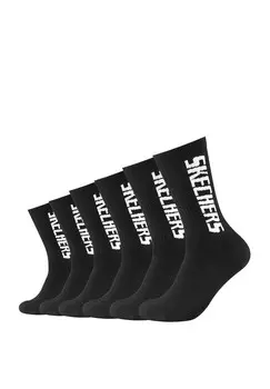 Носки 6 PACK Skechers, черный