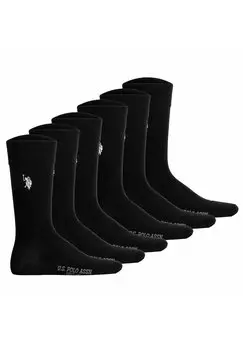 Носки 6 PACK U.S. Polo Assn., черный