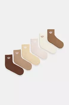 Носки 6 пар Adidas Originals, бежевый