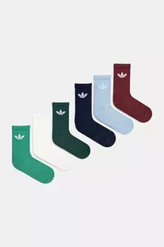 Носки 6 пар Adidas Originals, мультиколор