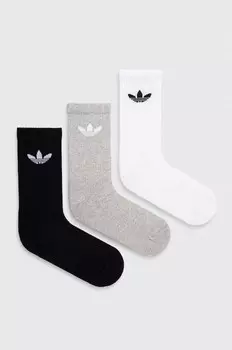 Носки 6 пар Trefoil Adidas Originals, белый