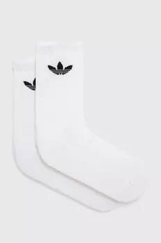 Носки 6 пар Trefoil Adidas Originals, белый
