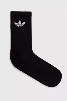 Носки 6 пар Trefoil Adidas Originals, черный