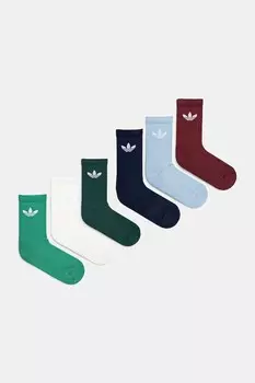 Носки 6 пар в упаковке Adidas Originals, мультиколор
