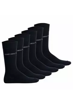 Носки 6ER PACK Emporio Armani, черный
