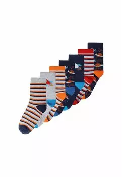 Носки 7 PACK MINOTI, цвет blue orange grey