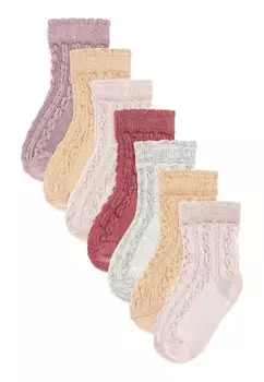 Носки 7 PACK Next, цвет pink neutral
