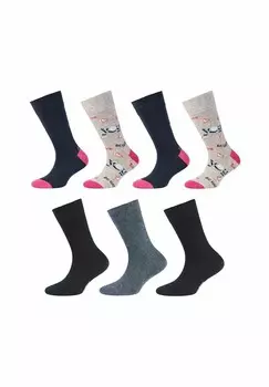 Носки 7ER PACK camano, темно-синий/бежевый/розовый