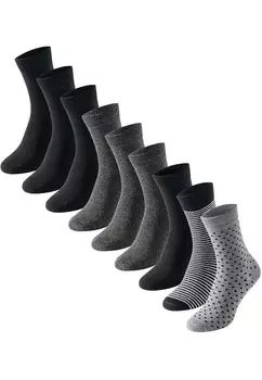 Носки 9 PACK uncover by Schiesser, мультиколор