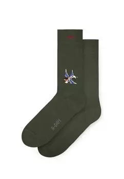 Носки A-dam, темно-зеленый