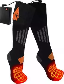 Носки ActionHeat Wool с подогревом на батарейках типа АА, черный