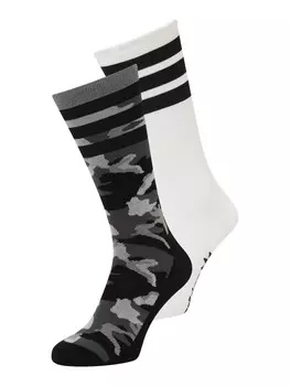 Носки Adidas Camo Crew, серый/светло-серый/белый