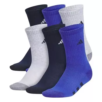 Носки adidas Crew для мальчиков, 6 шт. Adidas, цвет Heather Blue