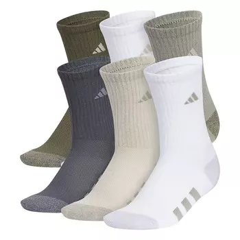 Носки adidas Crew для мальчиков, 6 шт. Adidas, цвет Pebble Gray