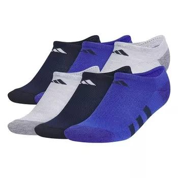 Носки adidas для мальчиков, 6 пар носков-непоказов Adidas, цвет Heather Blue