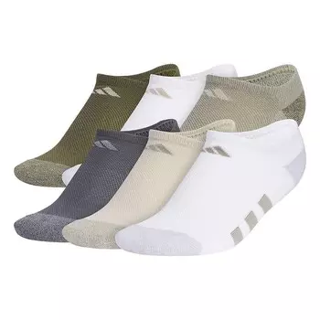 Носки adidas для мальчиков, 6 пар носков-непоказов Adidas, цвет Pebble Gray