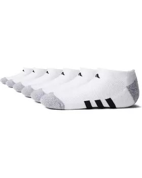 Носки adidas Kids Athletic Cushioned 6-Pack No Show, цвет White/Grey/Black