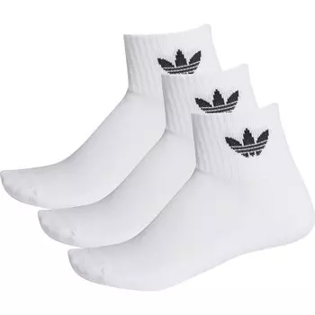 Носки adidas Originals Ankle Mid 3 шт, белый