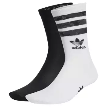 Носки adidas Originals Camo crew 2 pairs, белый/черный