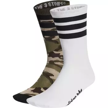 Носки adidas Originals Camo Crew 2 шт, разноцветный