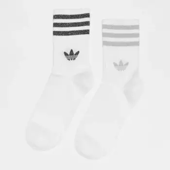 Носки adidas Originals Glitzer Crew (2 шт), белый/белый