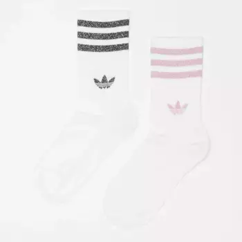 Носки adidas Originals Glitzer Crew (2 шт), белый/белый