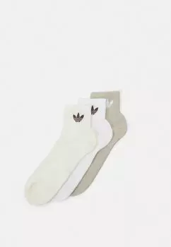 Носки adidas Originals MID ANKLE UNISEX, 3 ПАКЕТА, серый/белый/слоновая кость