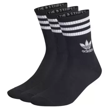 Носки adidas Originals Mid Cut crew 3 pairs, черный