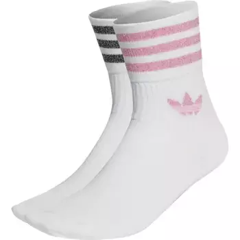 Носки adidas Originals Mid-Cut Glitter Crew 2 pairs, белый