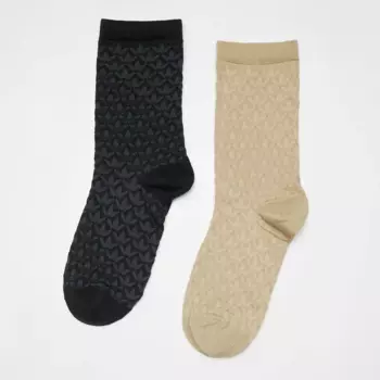 Носки adidas Originals Mono Crew (2 шт), черный/бежевый