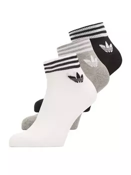 Носки ADIDAS ORIGINALS Regular Socks Island Club Trefoil, пятнистый серый/черный/белый