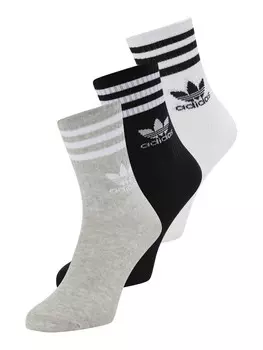 Носки ADIDAS ORIGINALS Socks, пятнистый серый/черный/белый