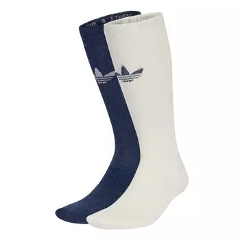 Носки ADIDAS ORIGINALS Socks Trefoil Premium, цвет Navy/Wool white
