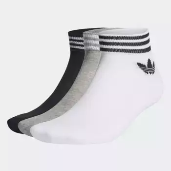 Носки Adidas Originals "TREFOIL ANKLE, 3 ПАРЫ", белый