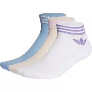 Носки adidas Originals Trefoil Ankle 3 шт, белый