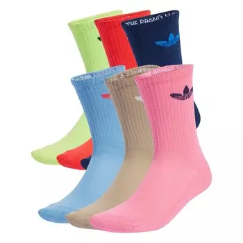 Носки ADIDAS ORIGINALS Trefoil Cushion, цвет Navy/Light blue/Brocade/Light green/Light pink/Red