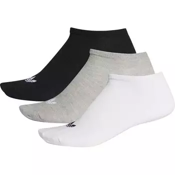 Носки adidas Originals Trefoil Liner, цвет Wei/Schwarz/Grau