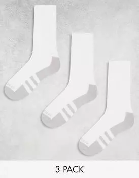 Носки adidas Running, 3 пары, белый цвет adidas performance
