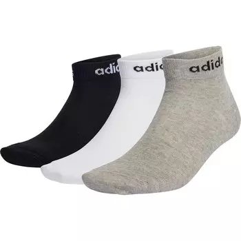 Носки adidas T Lin Ankle 3P 3 шт, разноцветный