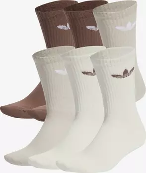 Носки Adidas Trefoil Cushion, бежевый/коричневый/светло-коричневый