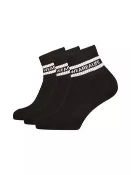 Носки alife and kickin Kurzsocken, Socken 3 PACK - EnnyAK, черный