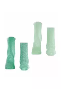 Носки ALLOVER STRIPE 2-PACK Esprit, светло-зеленый