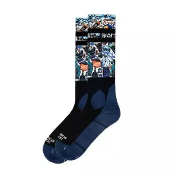 Носки American Socks, цвет brown/blue