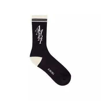 Носки Amiri Stack Logo Sock, черный