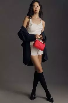 Носки Anthropologie в рубчик выше колена, черный