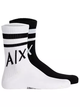 Носки Armani Exchange, черный/белый