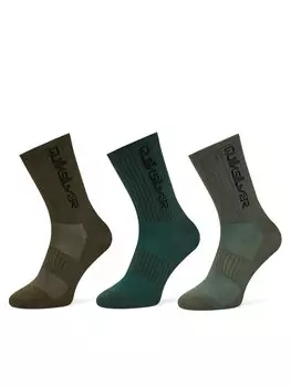 Носки AS_QUIKSILVER_100W_SS25 (3-PACK) Quiksilver, хаки