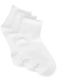 Носки ATHLECIA "Comfort Mesh", в практичной упаковке по три штуки, белый