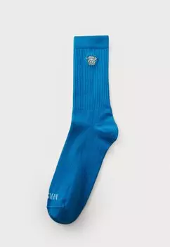 Носки ATHLETIC DOUBLE TWISTED MEDUSA Versace, синий