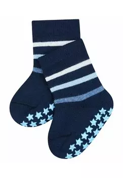 Носки Baby Multi Stripe silicone nubs improved grip FALKE, цвет marine